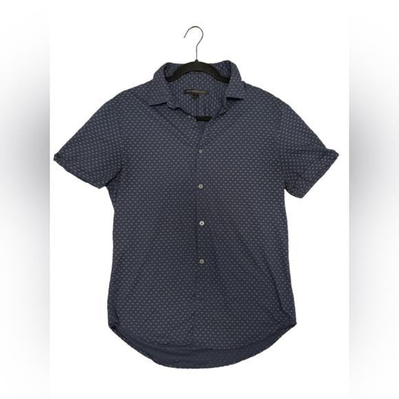 John Varvatos Other - John Varvatos USA Navy Short Sleeve Button-Up Shirt Men’s Small